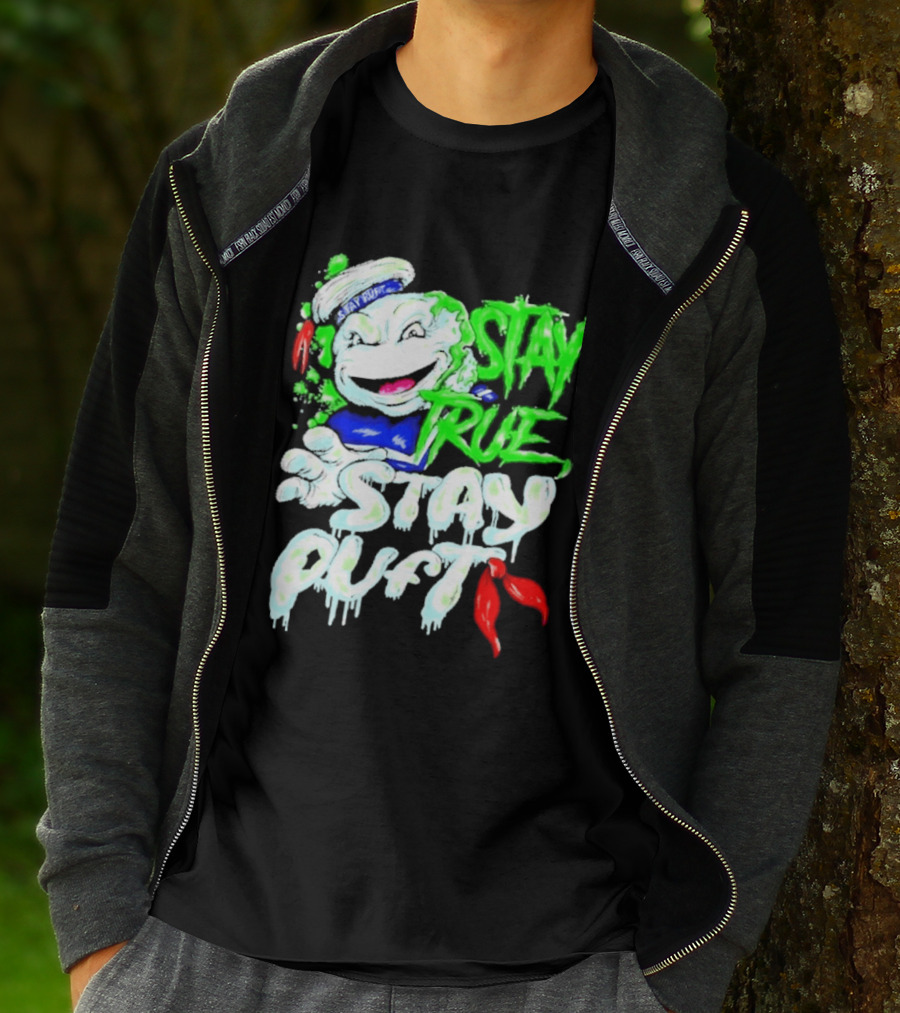 Stay True Stay Puft Ghostbusters 80s Movies Marshmallow Man T-Shirt