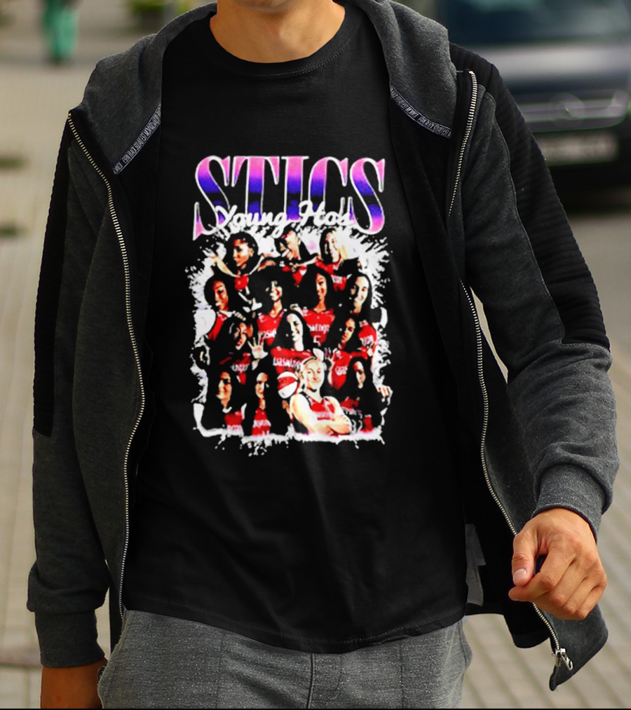STICS Young Hoops Women Basketball Team Sports T-Shirt