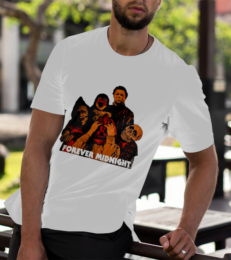 Forever Midnight Horror Icons Halloween Classic Characters T-Shirt