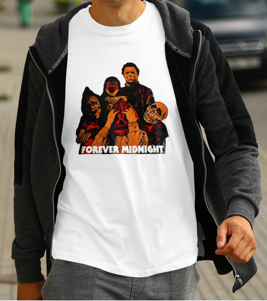 Forever Midnight Horror Icons Halloween Classic Characters T-Shirt