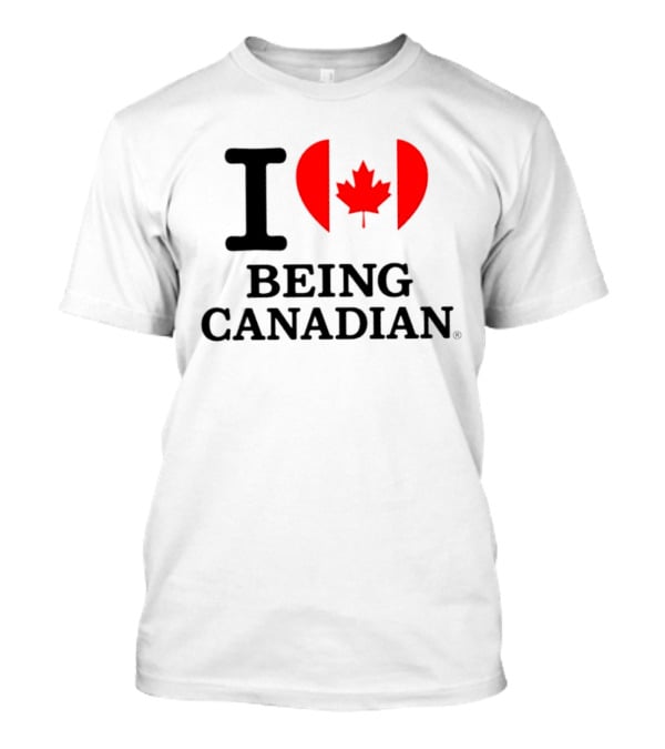 I Heart Maple Leaf Being Canadian T-Shirt