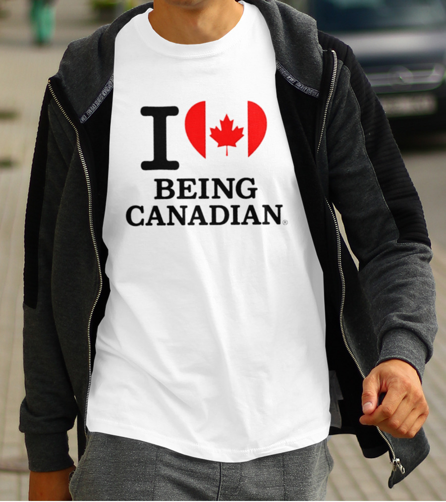 I Heart Maple Leaf Being Canadian T-Shirt