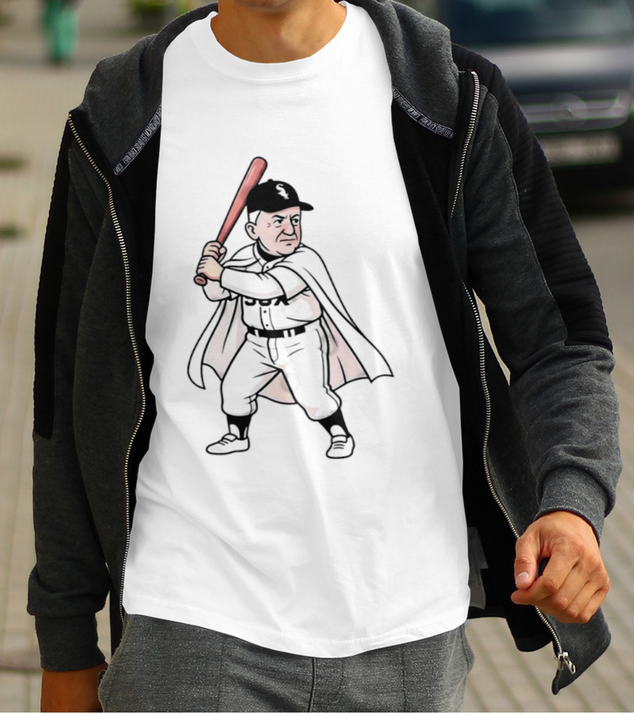 Pope Leo Swing Chicago White Sox 2026 Cartoon Baseball Player T-Shirt