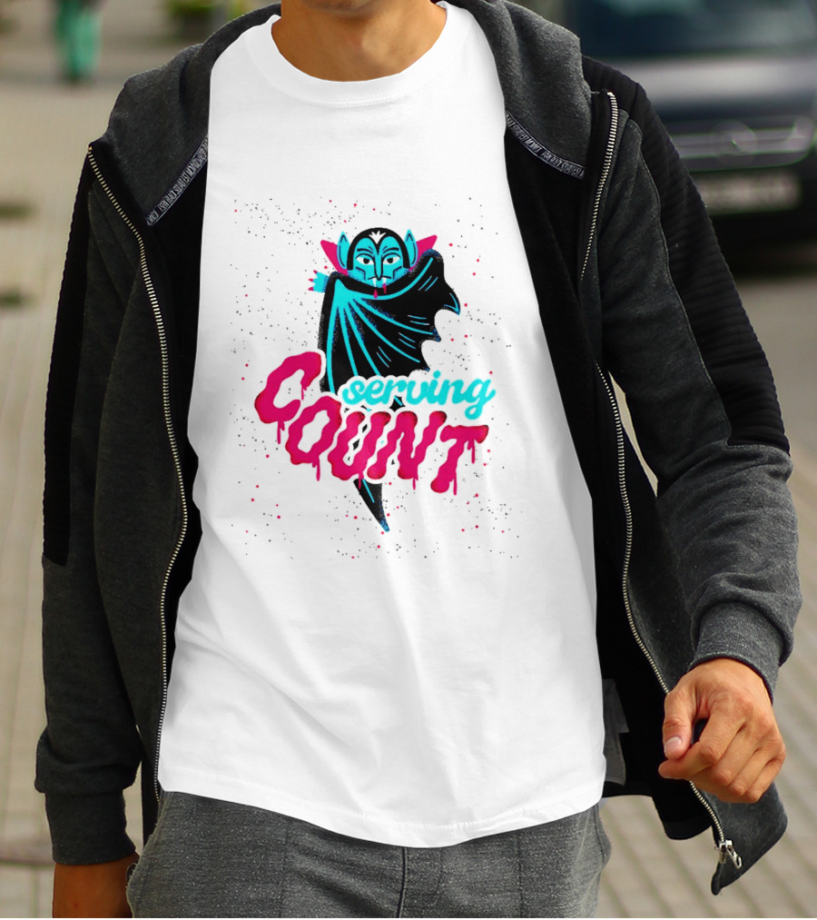 Serving Cunt Dracula Vampire Pastel Gothic Halloween T-Shirt