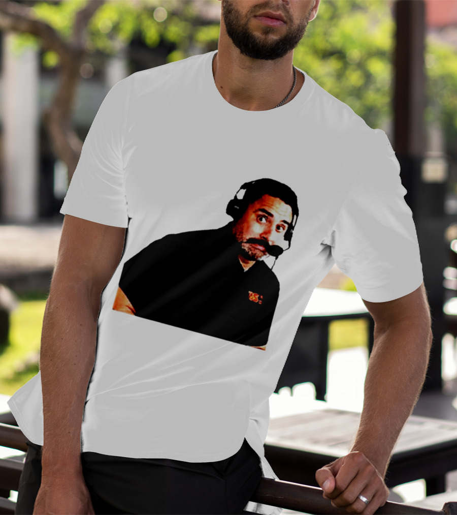 Steve Sarkisian Headset Shocked Longhorns Face Meme T-Shirt