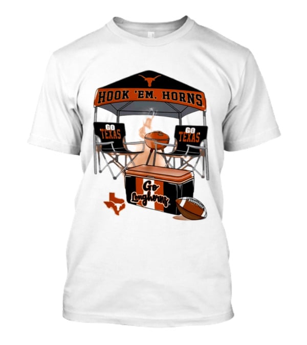 Texas Longhorns Hook 'Em Horns Go Texas 2026 NCAA Tailgater Hometown Football Fan Essentials T-Shirt