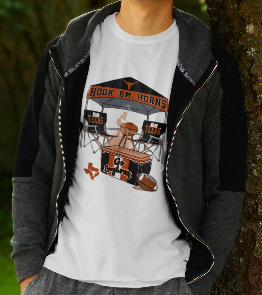 Texas Longhorns Hook 'Em Horns Go Texas 2026 NCAA Tailgater Hometown Football Fan Essentials T-Shirt