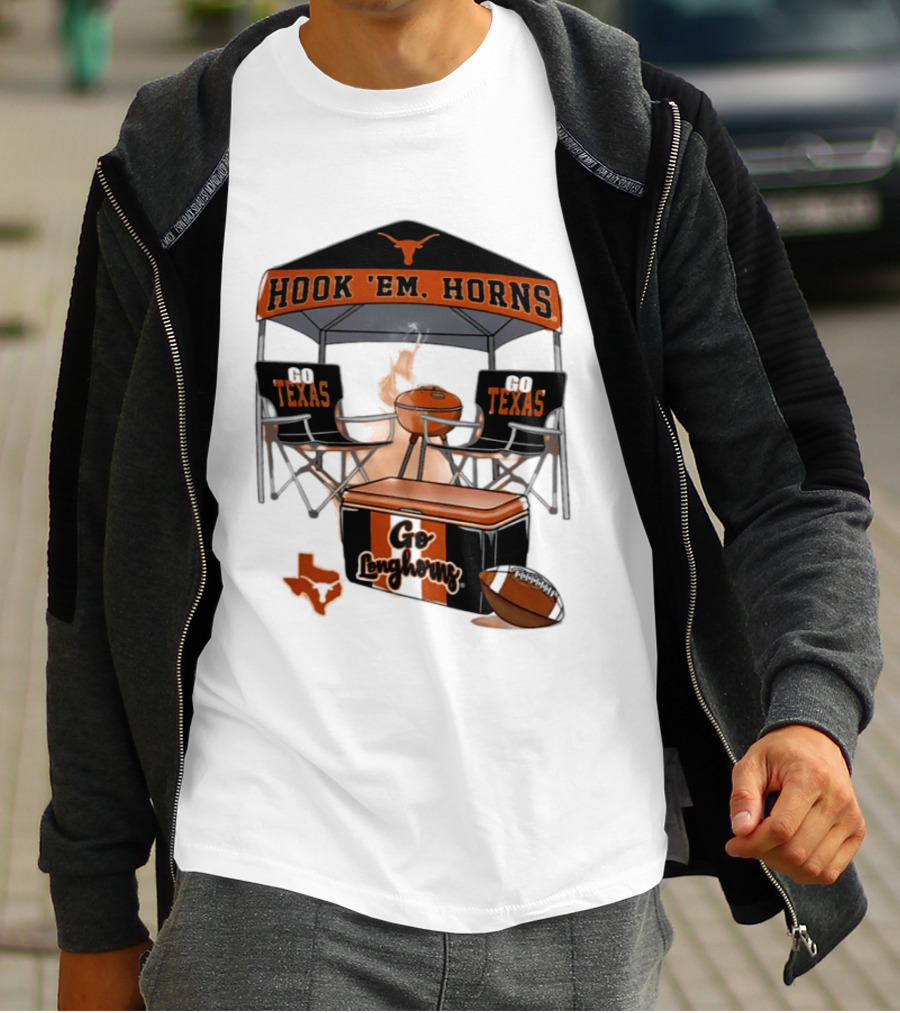Texas Longhorns Hook 'Em Horns Go Texas 2026 NCAA Tailgater Hometown Football Fan Essentials T-Shirt