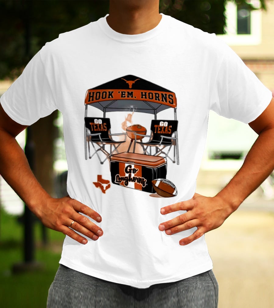 Texas Longhorns Hook 'Em Horns Go Texas 2026 NCAA Tailgater Hometown Football Fan Essentials T-Shirt