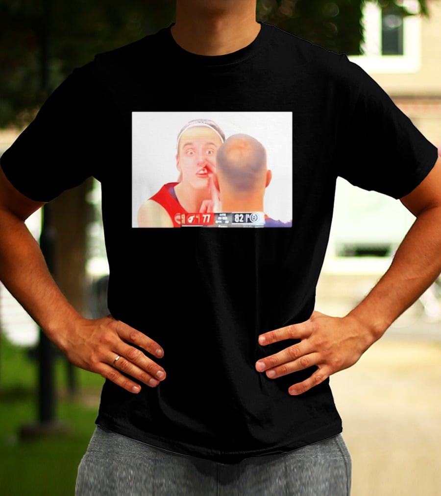 Caitlin Clark Indiana Fever Bleeding Incident Basketball Game Moment T-Shirt