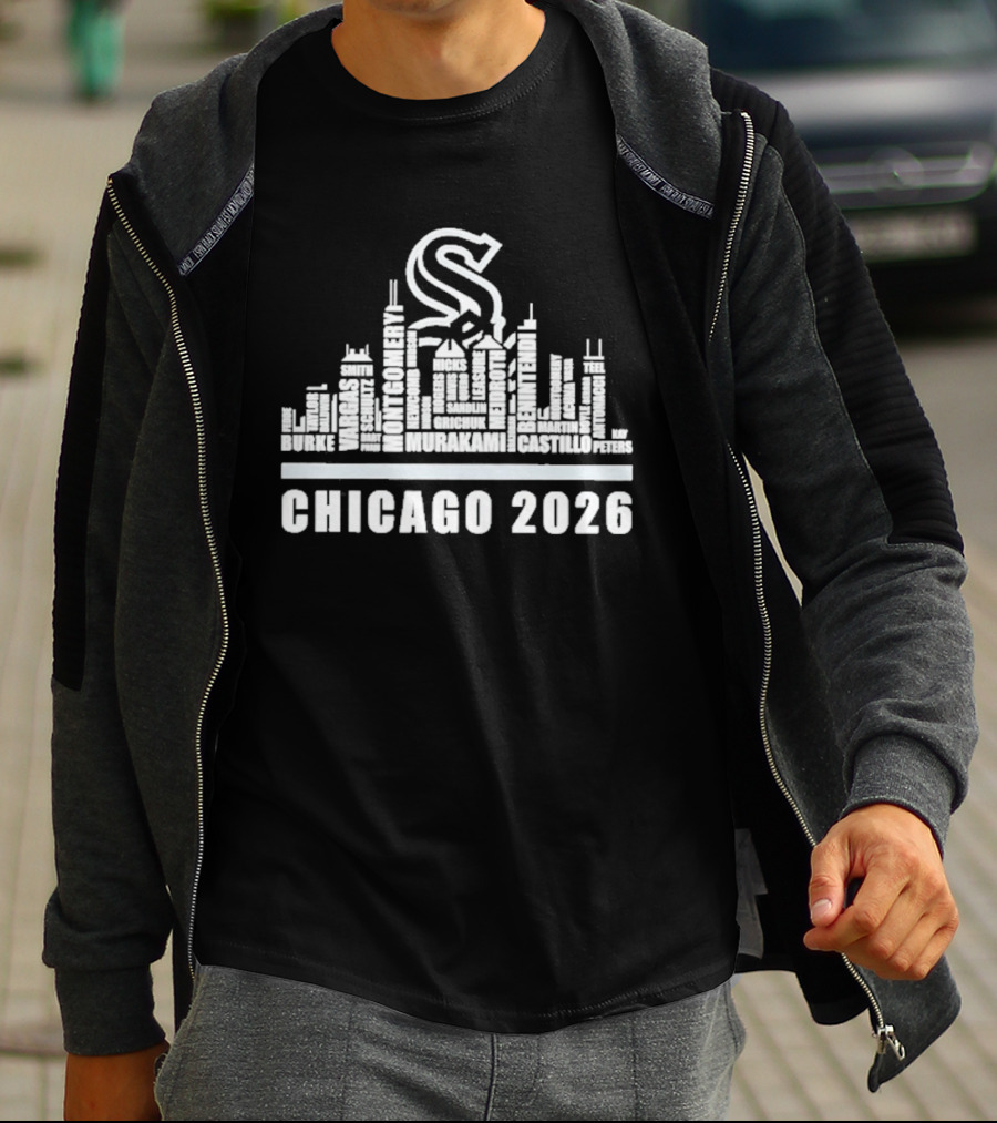 Chicago White Sox 2026 Skyline Roster Name Player Team T-Shirt