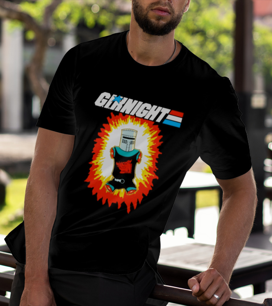 GI Night Black Knight Monty Python Exploding T-Shirt