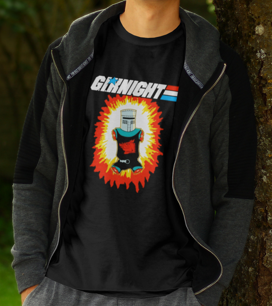 GI Night Black Knight Monty Python Exploding T-Shirt