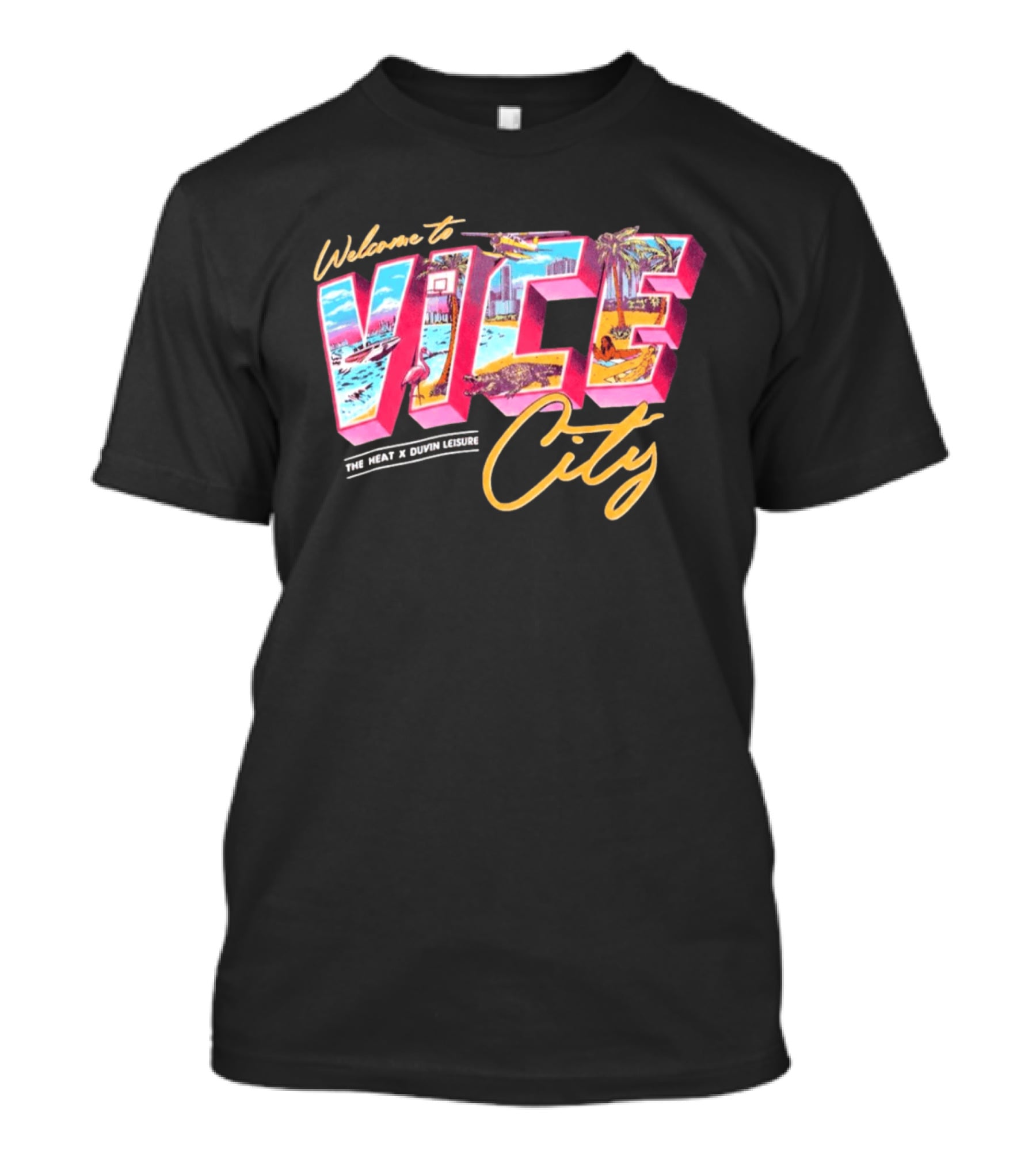 Welcome To Vice City The Heat & Duvin Leisure Miami GTA 6 T-Shirt