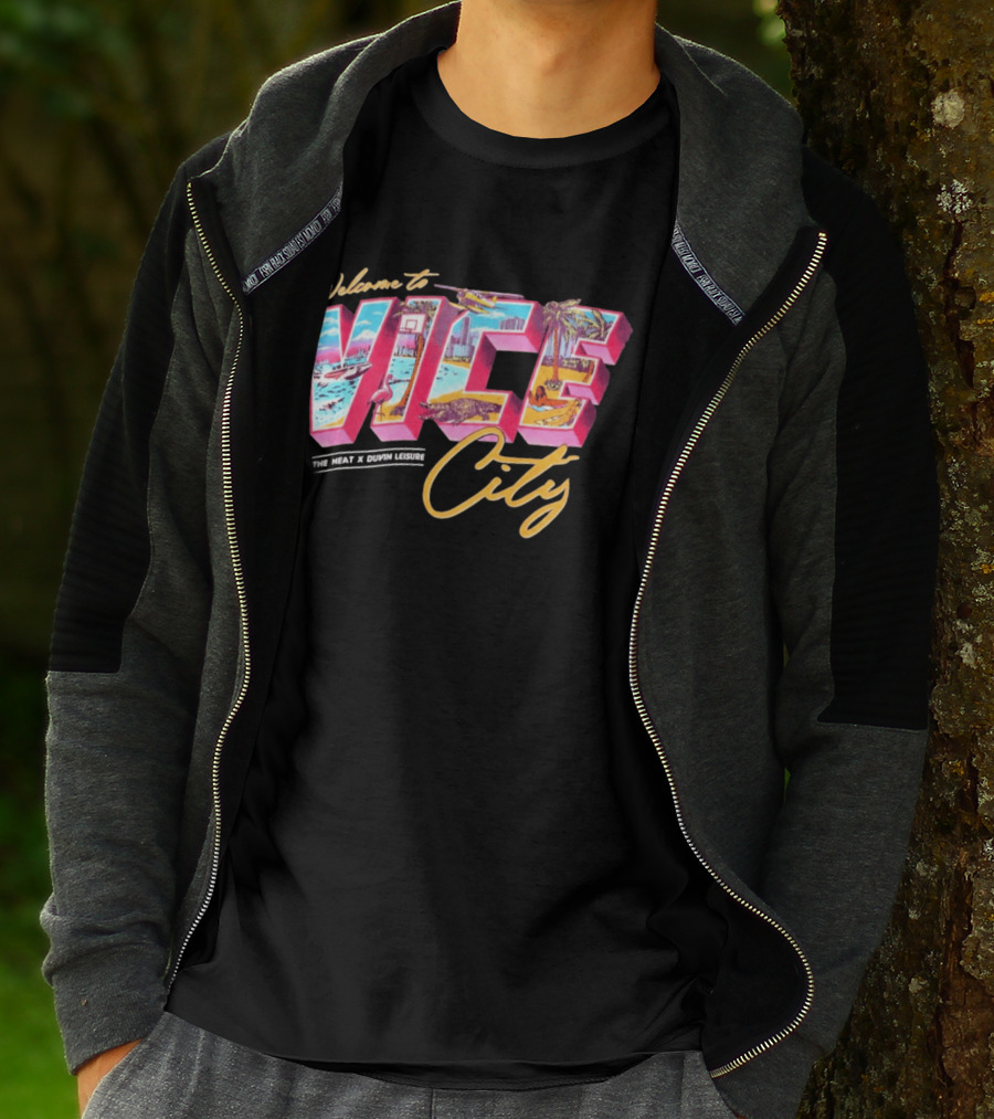 Welcome To Vice City The Heat & Duvin Leisure Miami GTA 6 T-Shirt