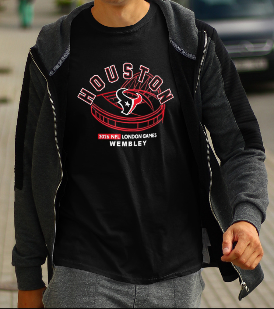 Houston Texans 2026 NFL London Games Wembley Stadium T-Shirt