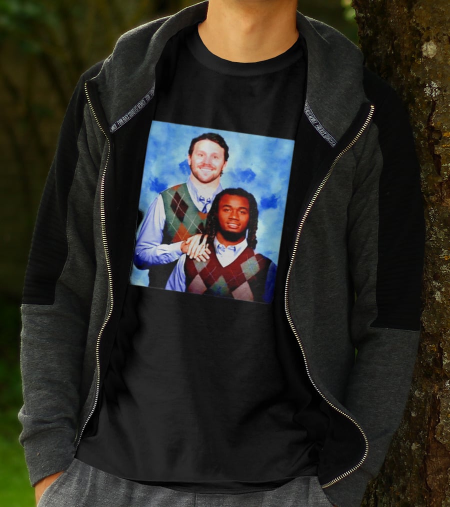 Josh Allen James Cook Buffalo Bills Step Brothers Meme Football Comedy T-Shirt