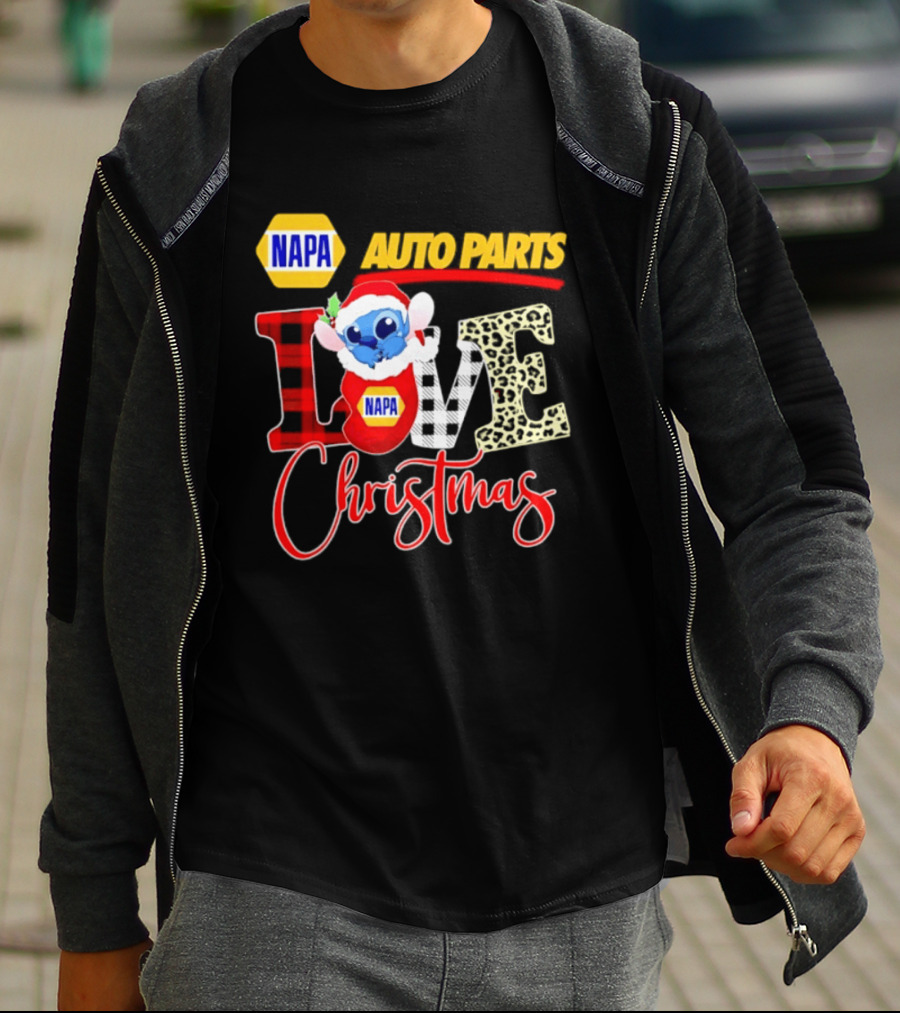 NAPA Auto Parts Stitch Christmas Love Holiday 2026 T-Shirt