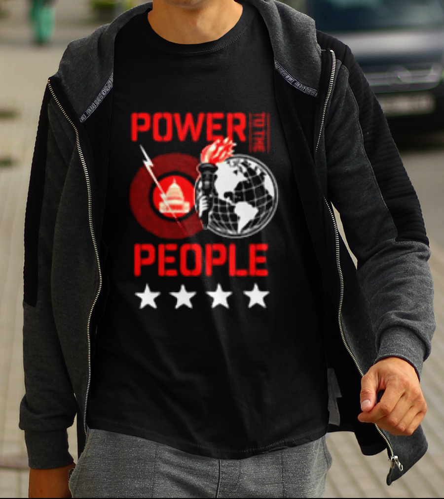 Power To The People 2026 Columbia MD October 3 Merriweather Post Pavilion Capitol Globe Torch T-Shirt
