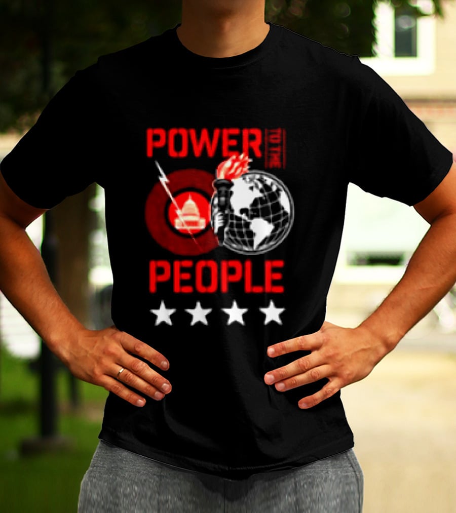 Power To The People 2026 Columbia MD October 3 Merriweather Post Pavilion Capitol Globe Torch T-Shirt