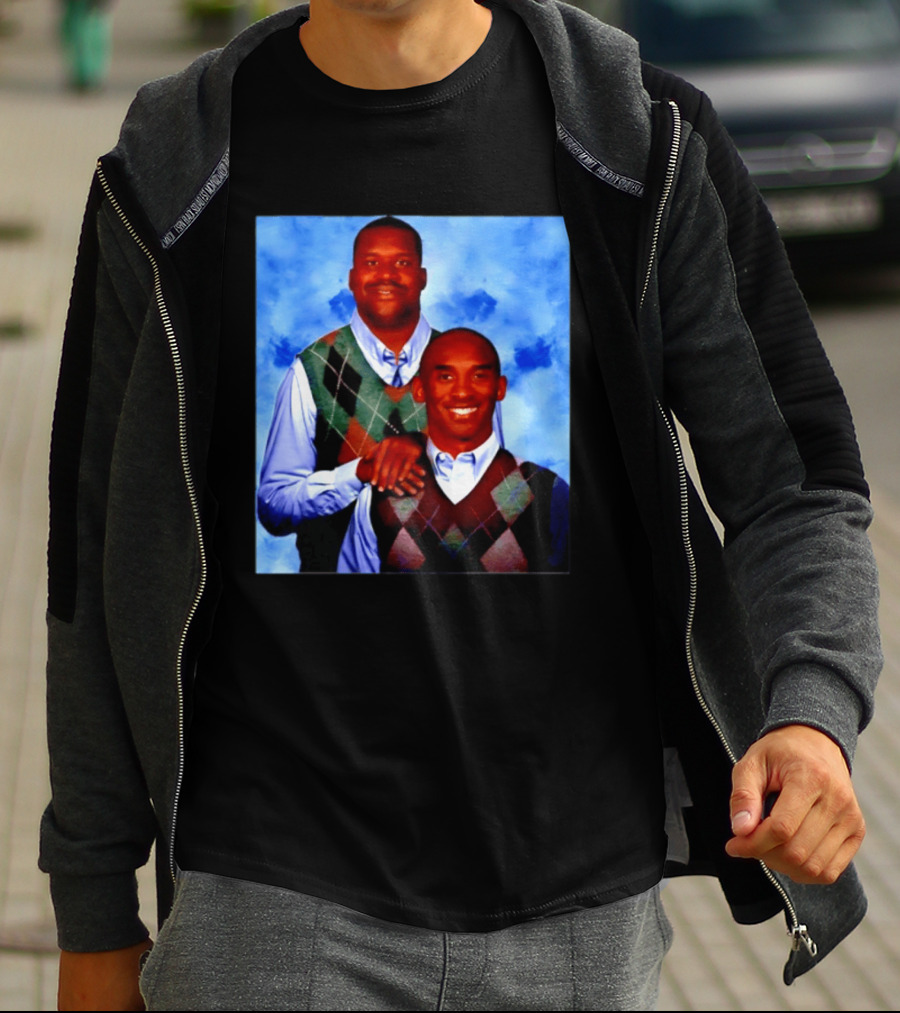 Shaquille O'Neal Kobe Bryant Step Brothers Meme Basketball T-Shirt