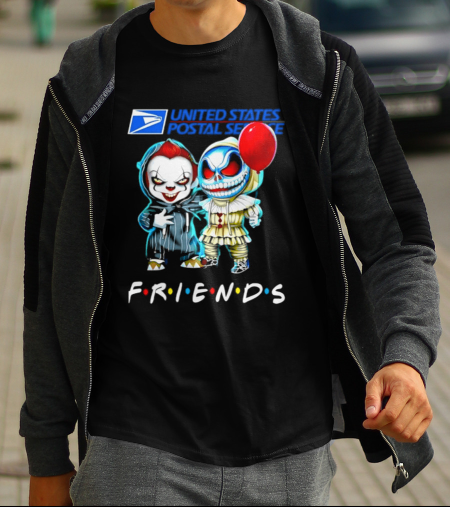United States Postal Service Pennywise Skellington Friends 2026 Halloween T-Shirt