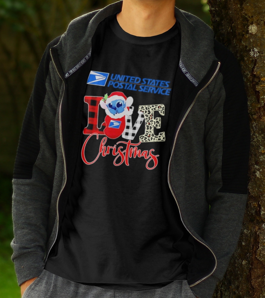 United States Postal Service Stitch Love Christmas 2026 Collaboration T-Shirt