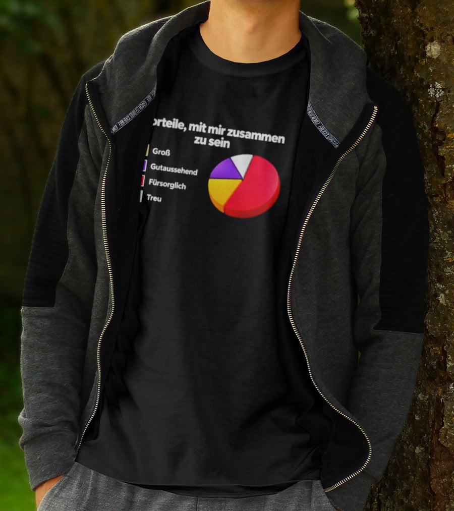 Vorteile Mit Mir Zusammen Zu Sein Grafik Groß Loyal Romantisch Abenteuerlustig T-Shirt