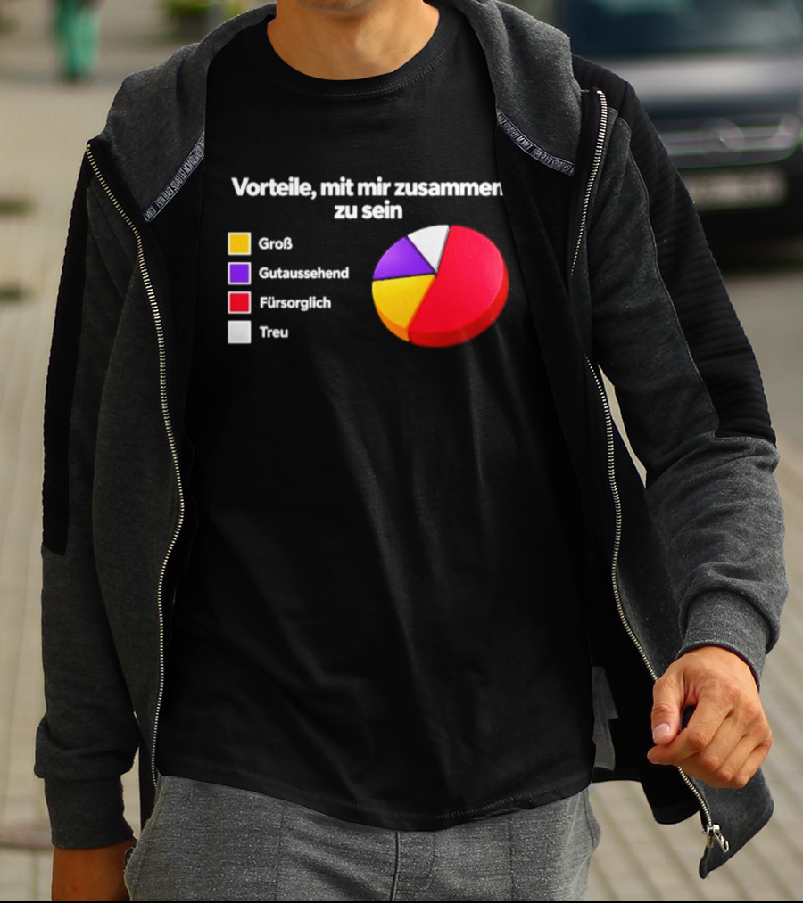 Vorteile Mit Mir Zusammen Zu Sein Grafik Groß Loyal Romantisch Abenteuerlustig T-Shirt