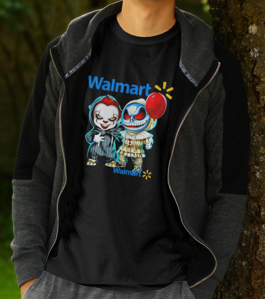 Walmart Pennywise Skellington 2026 Halloween Balloon Collaboration T-Shirt