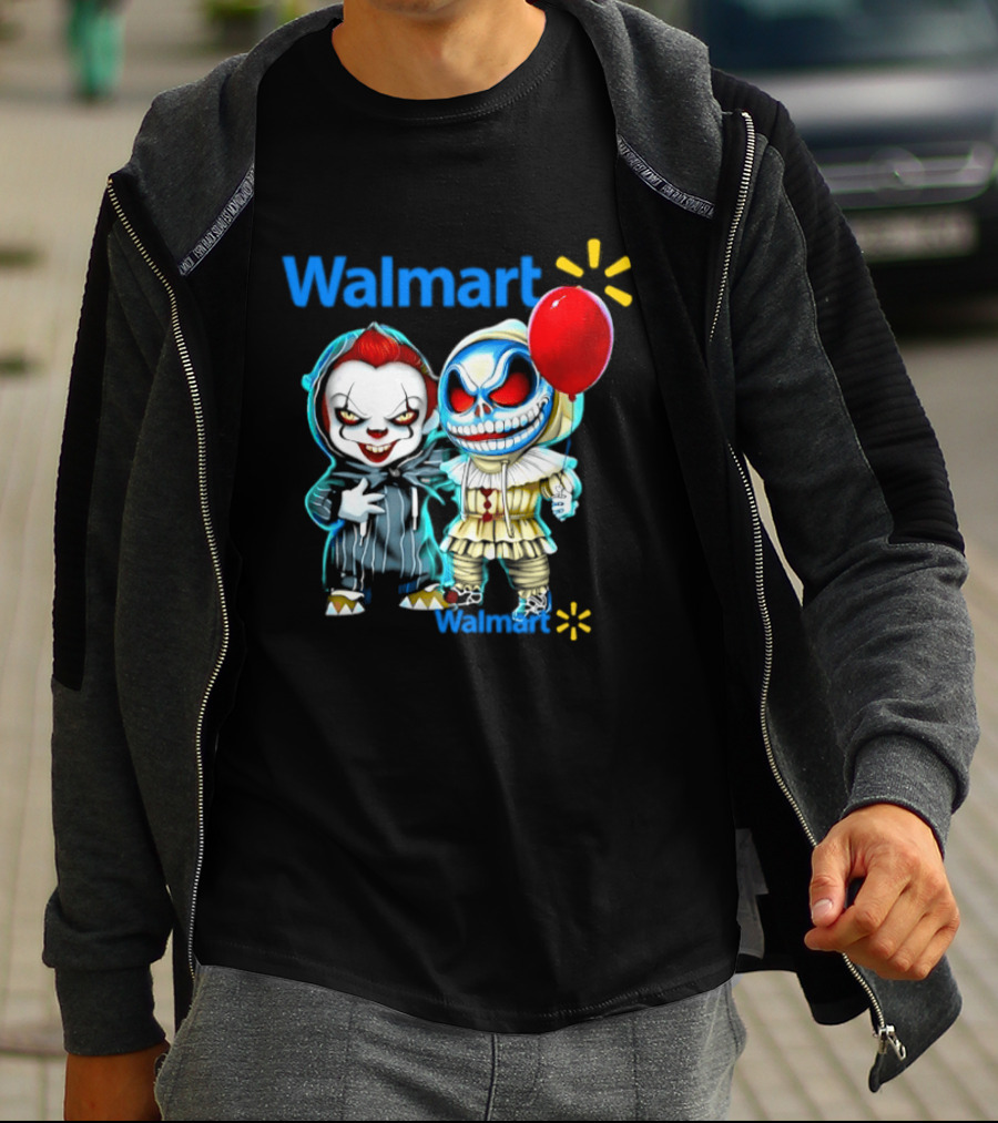 Walmart Pennywise Skellington 2026 Halloween Balloon Collaboration T-Shirt