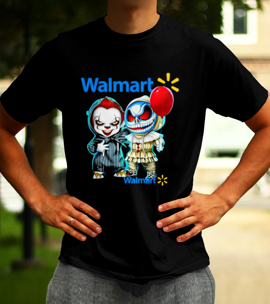 Walmart Pennywise Skellington 2026 Halloween Balloon Collaboration T-Shirt