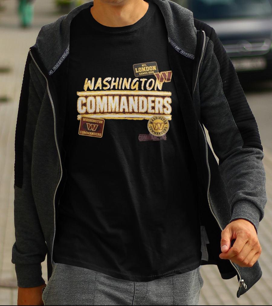 Washington Commanders NFL London Games 2026 Burgundy T-Shirt