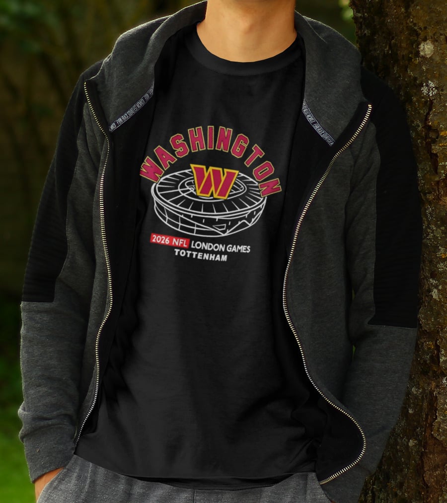 Washington Commanders NFL 2026 London Games Tottenham Stadium T-Shirt