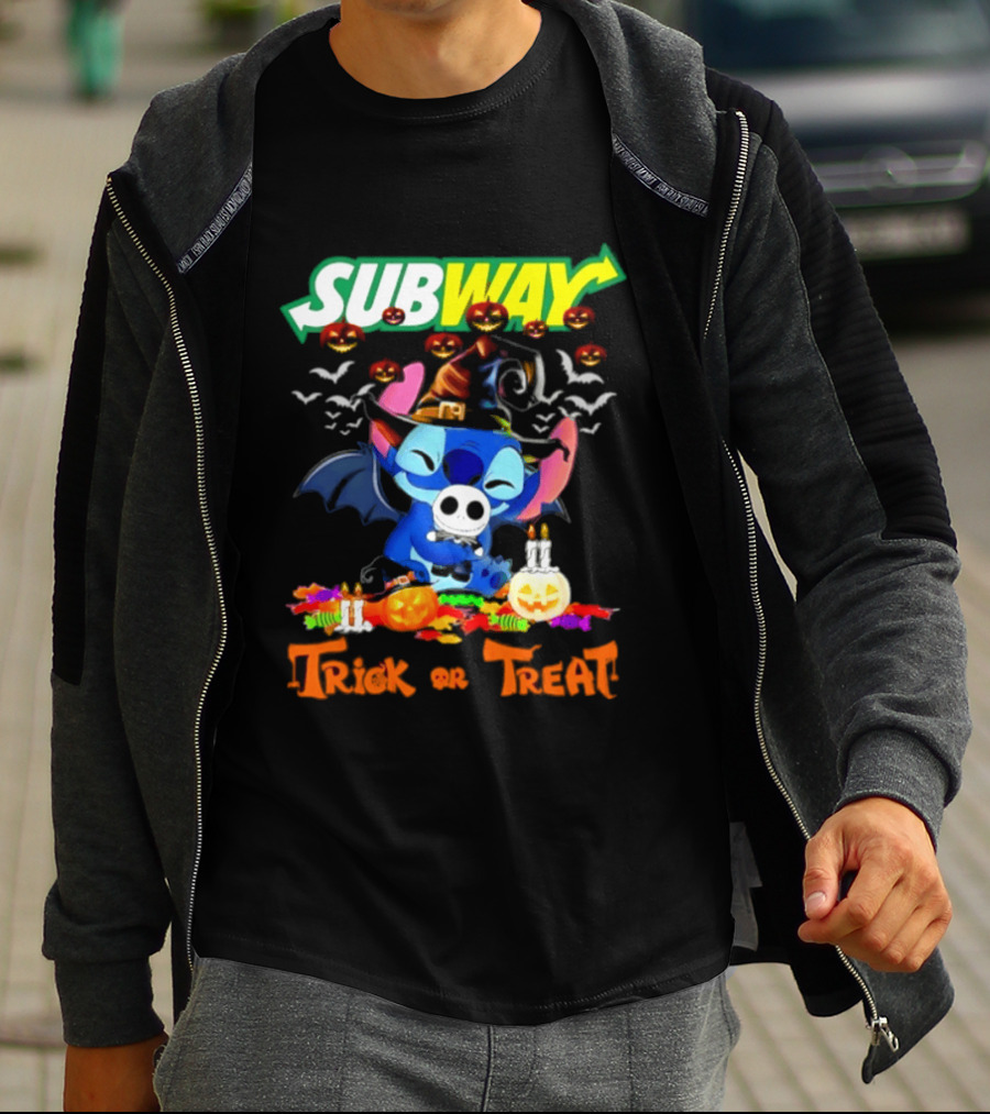 Subway Stitch Trick Or Treat Halloween 2026 T-Shirt