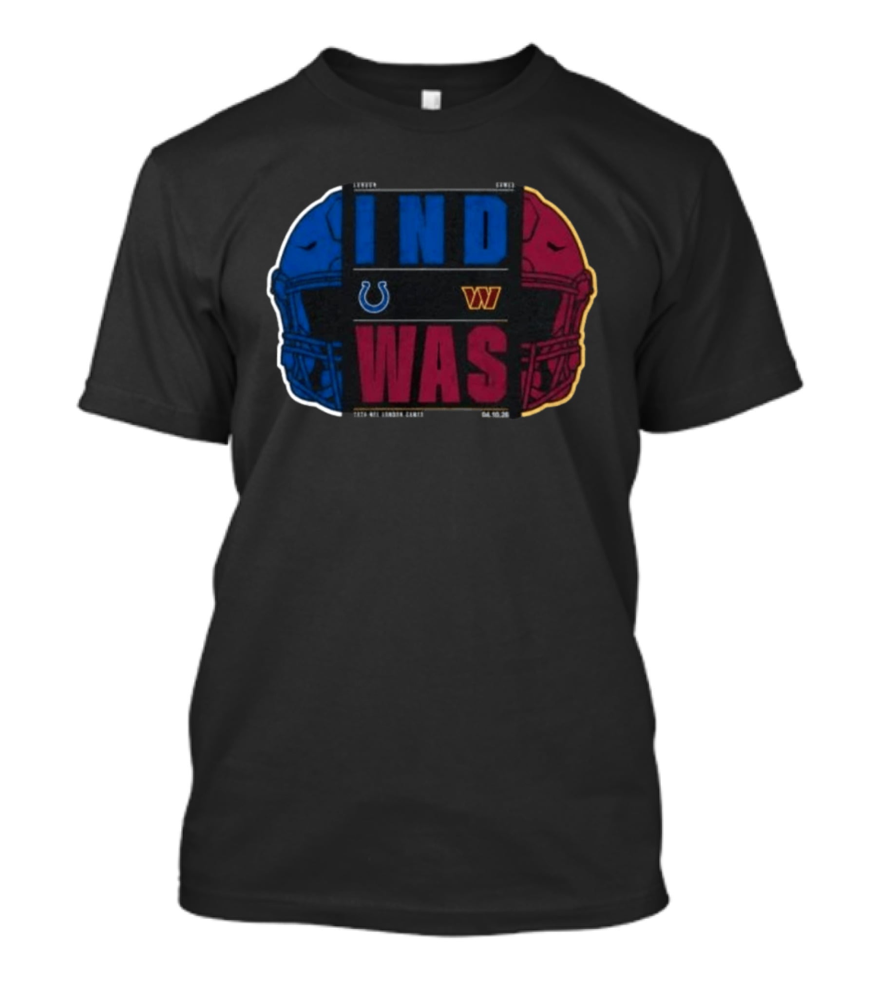 Washington Commanders Vs Indianapolis Colts 2026 London International City Games Match Up Donna T-Shirt
