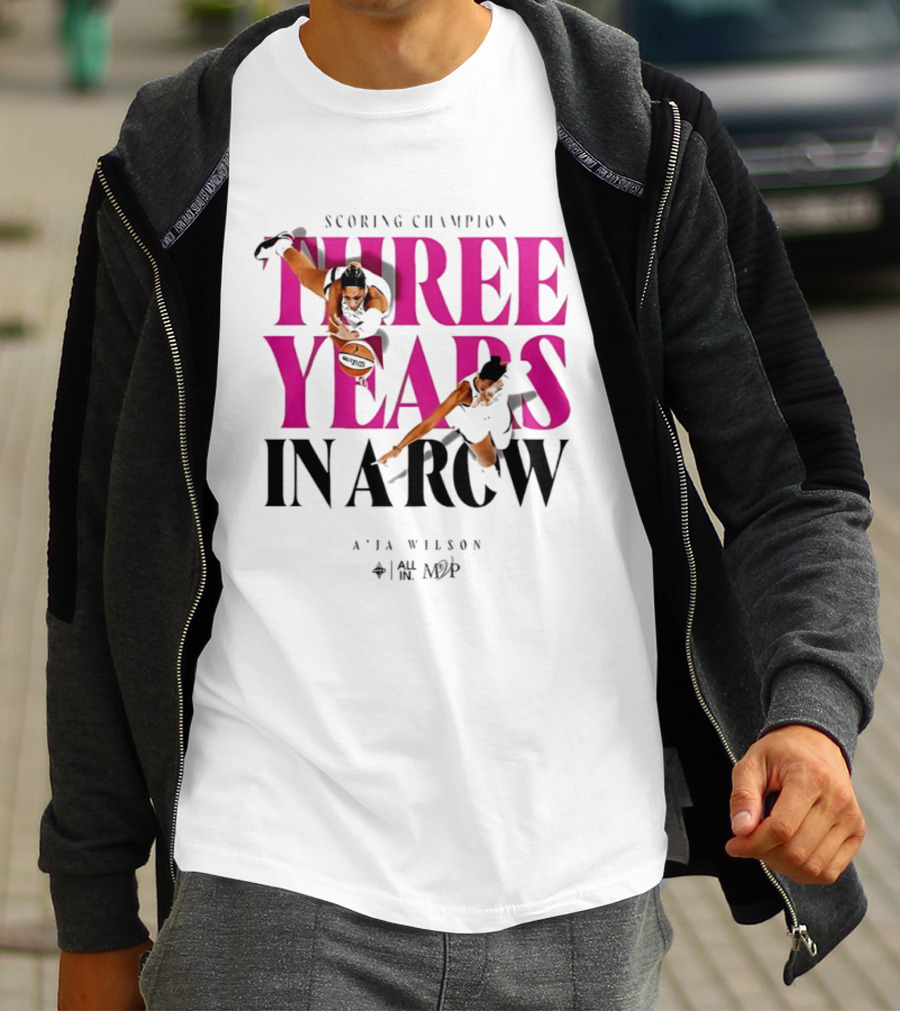 A'ja Wilson Scoring Champion Three Years In A Row MVP T-Shirt