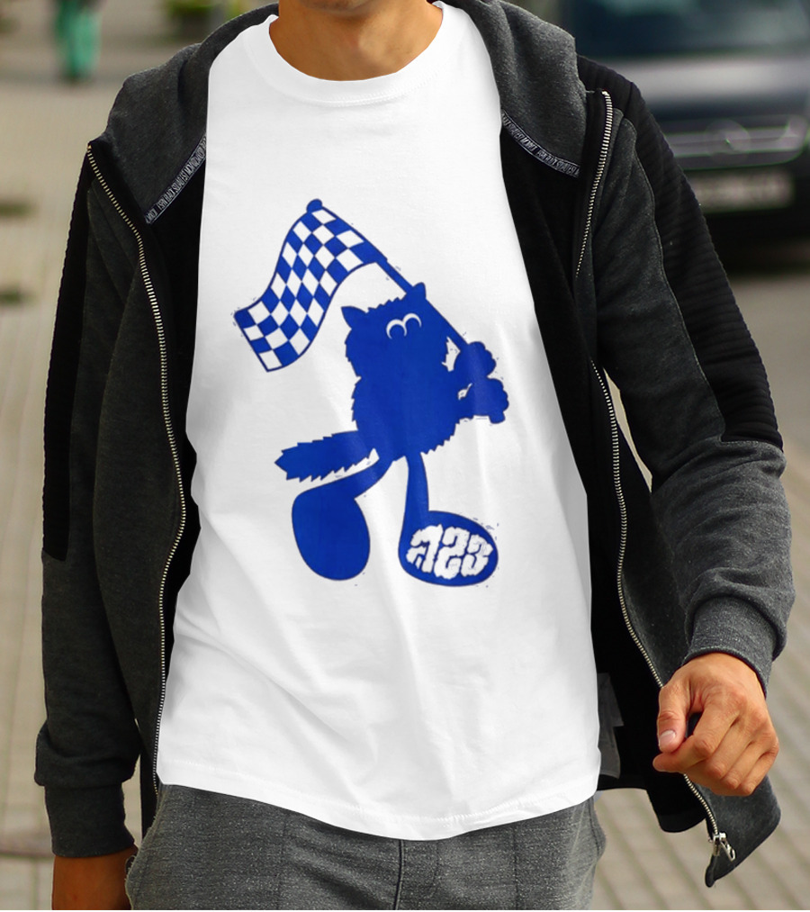 Alex Albon Quadrant Singapore Race Week Mascot 23 Checkered Flag T-Shirt