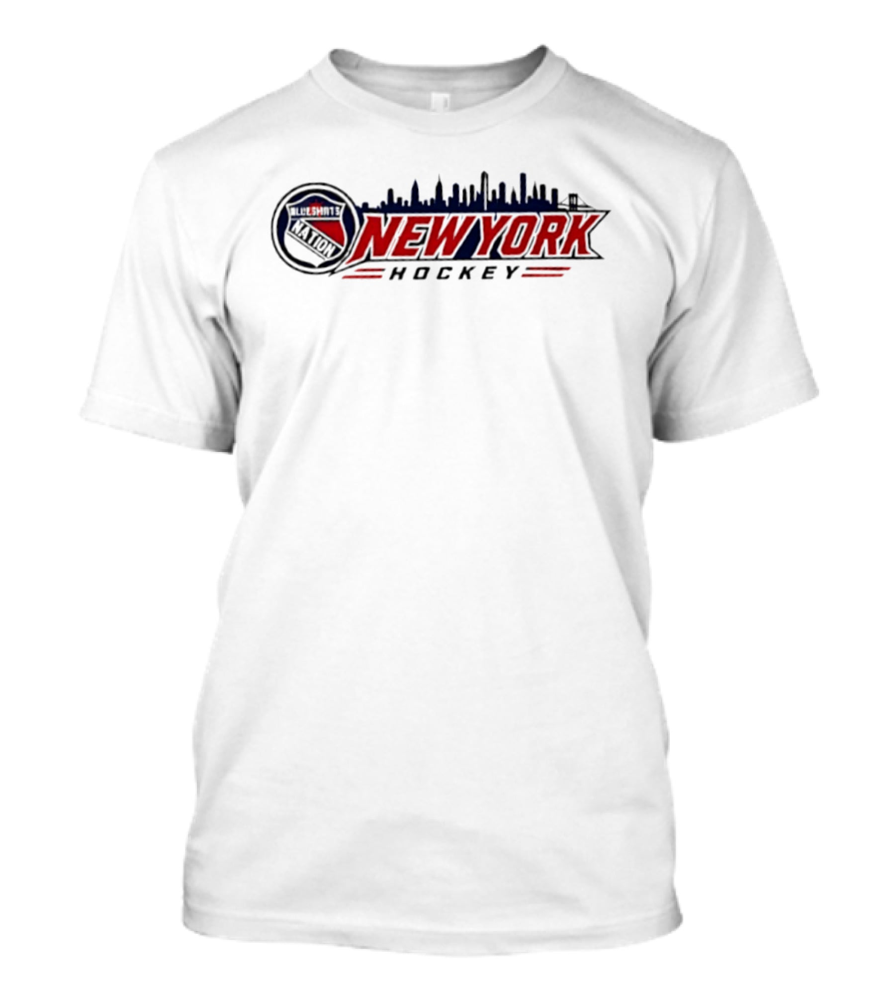 Nation Blueshirts Skyline New York Hockey NHL T-Shirt