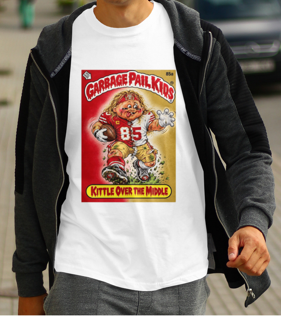 Garbage Pail Kids 85a Kittle Over The Middle San Francisco 49ers Football T-Shirt