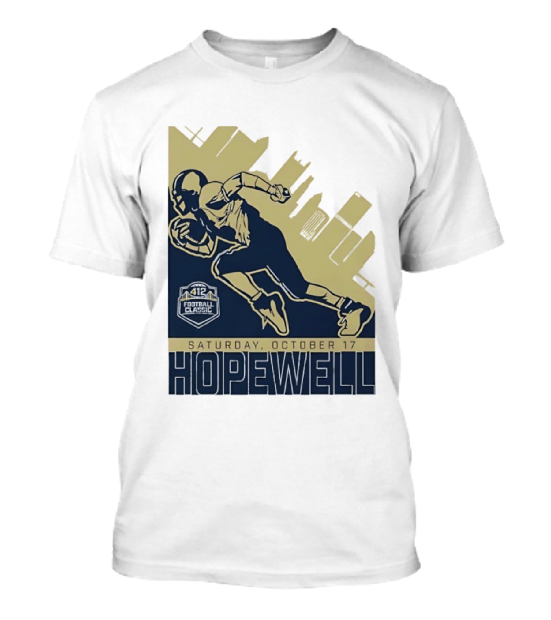 Hopewell Football Classic Saturday October 17 City Skyline T-Shirt