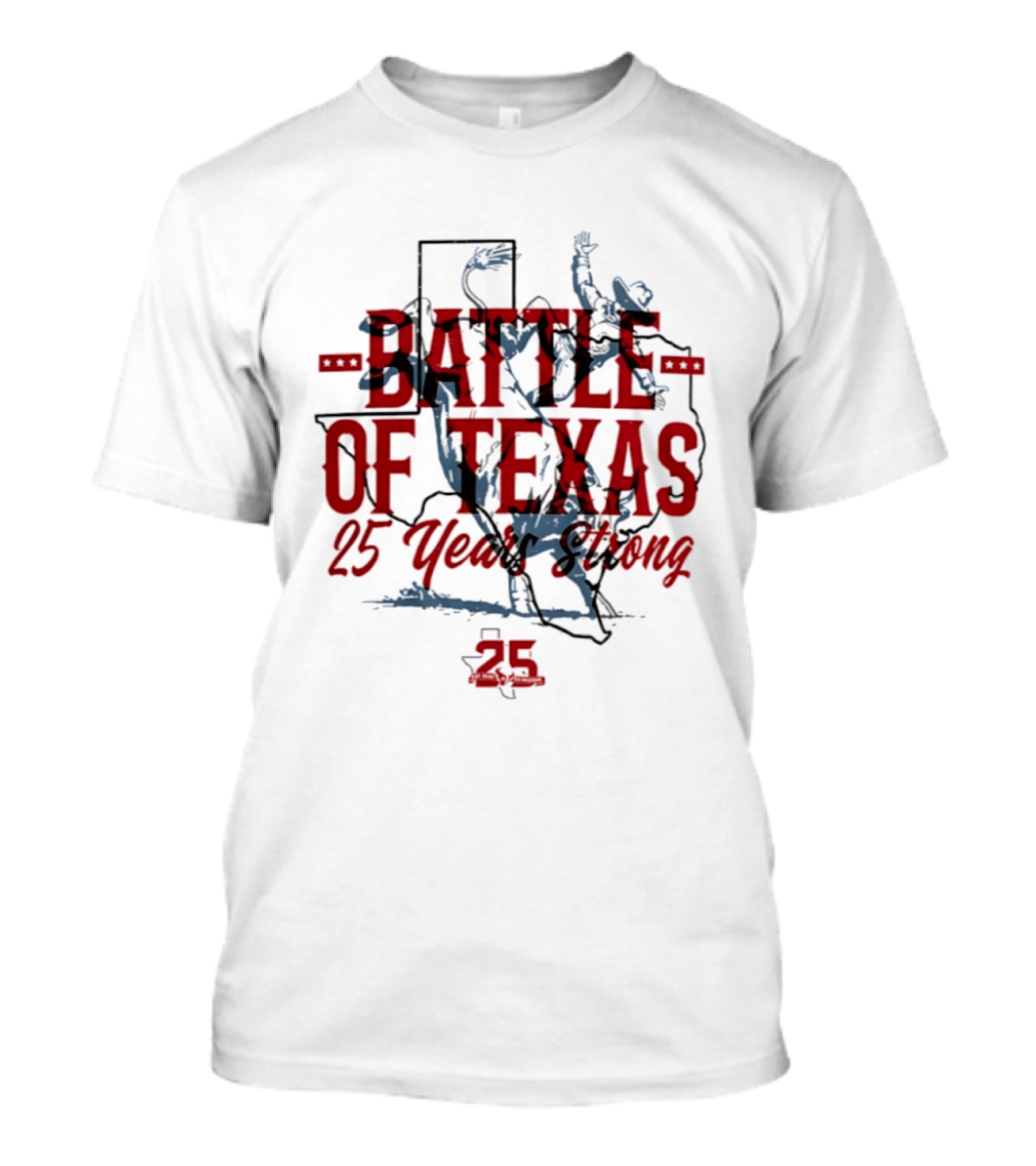 Battle Of Texas 25 Years Strong 2026 Houston Texans T-Shirt