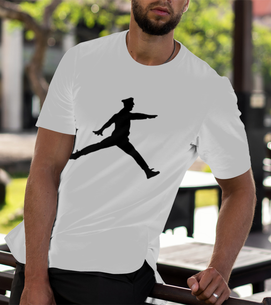Police Officer Jumpman Figure T-Shirt