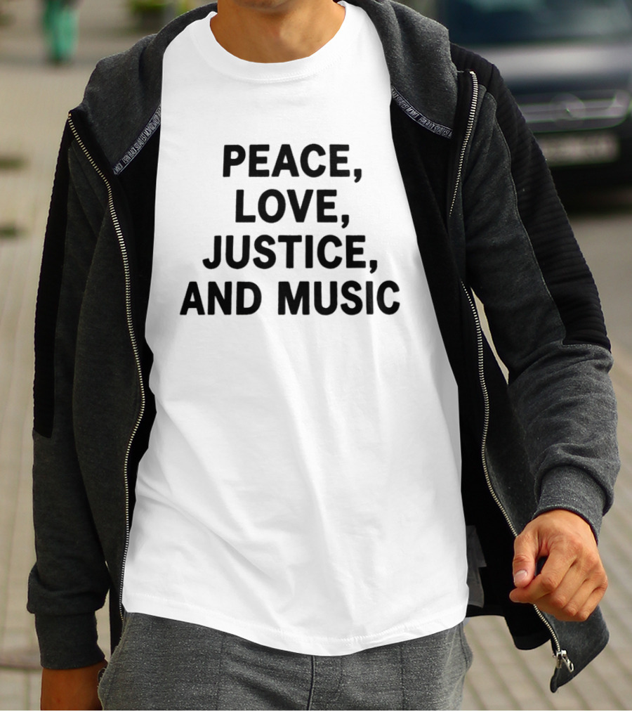 Peace Love Justice And Music Power To The People Columbia MD October 3 2026 Merriweather Post Pavilion Snapback Hat T-Shirt