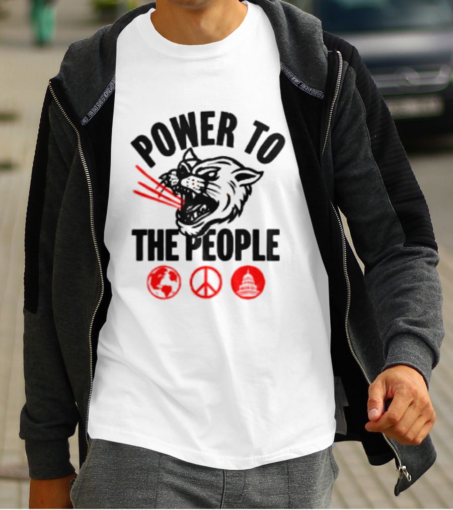 Power To The People 2026 Columbia MD October 3 Merriweather Post Pavilion The Tiger Peace T-Shirt