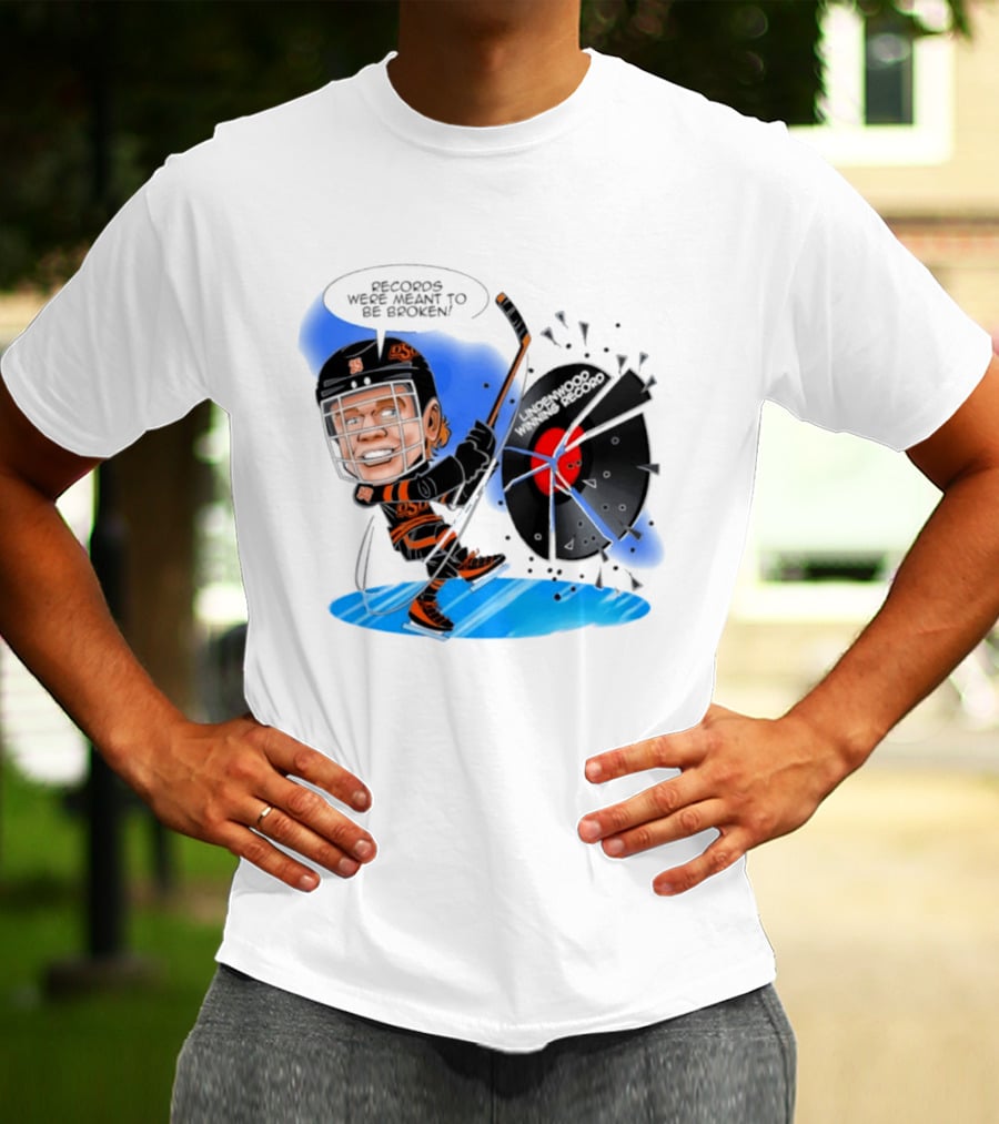 Records Were Meant To Be Broken Lindenwood Hockey Winning Record T-Shirt