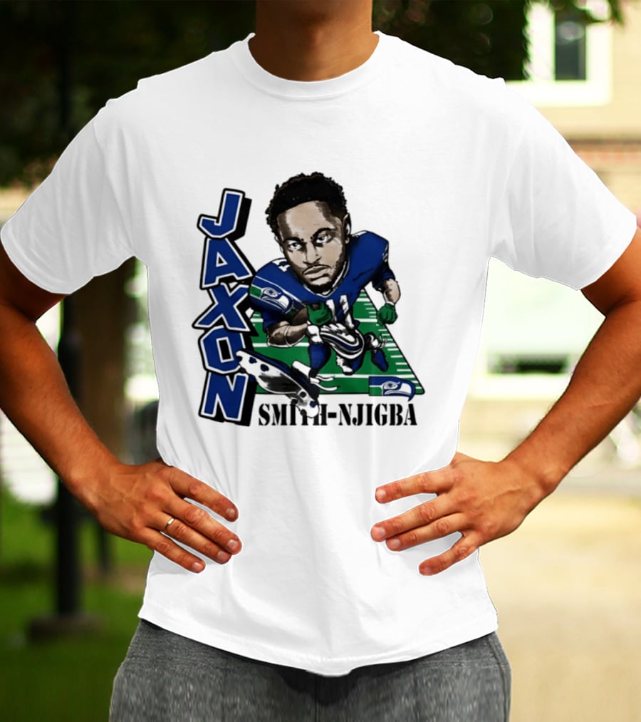 Seattle Seahawks Jaxon Smith Njigba Football Caricature T-Shirt