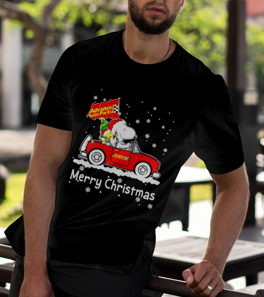 Advance Auto Parts Snoopy Woodstock Merry Christmas 2026 T-Shirt