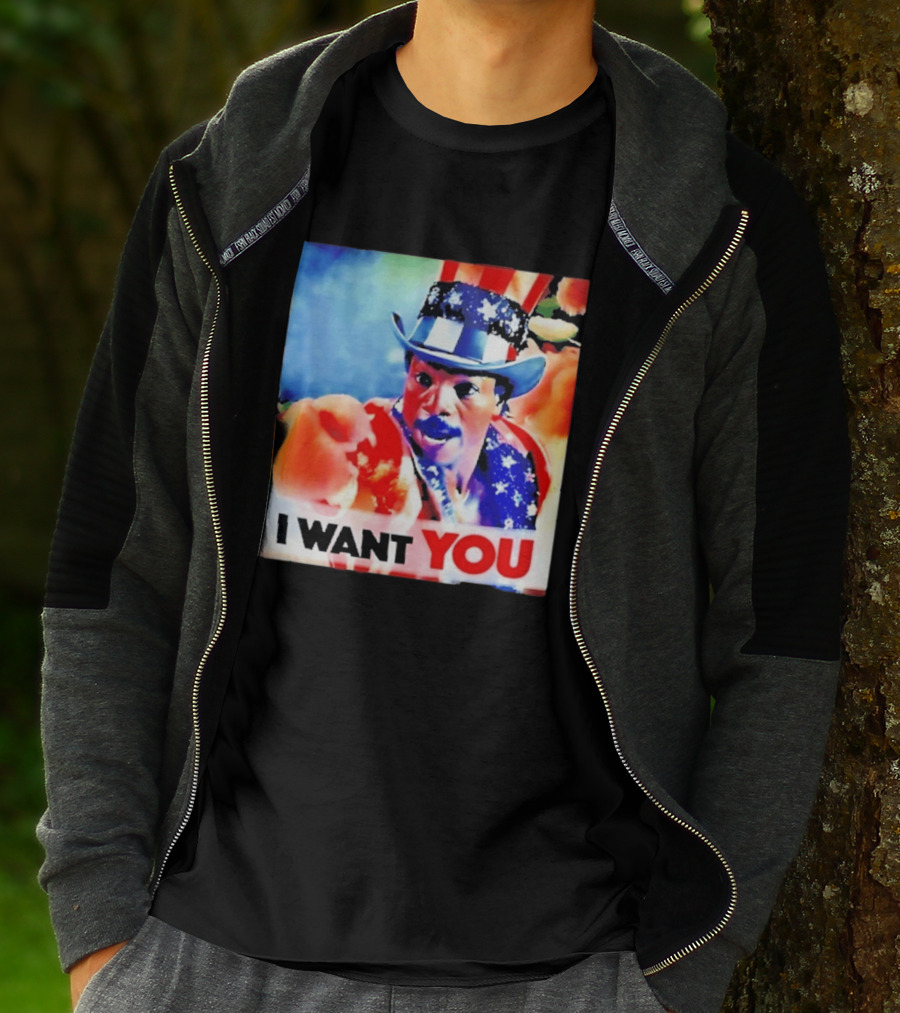 Apollo Creed I Want You Uncle Sam Rocky Meme T-Shirt