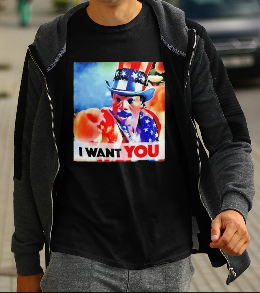 Apollo Creed I Want You Uncle Sam Rocky Meme T-Shirt